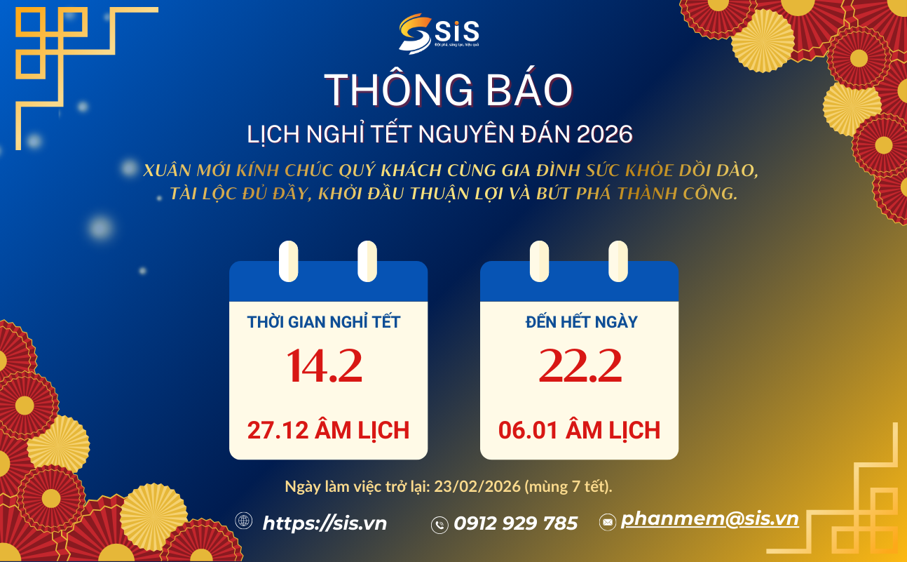 THÔNG BÁO LỊCH NGHỈ TẾT NGUYÊN ĐÁN 2026